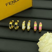 Image 1 of F Hoop Earrings