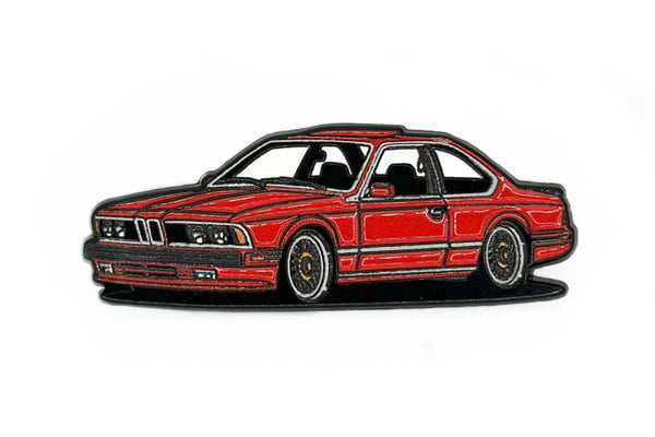 Image of KUWTB Kustoms x Vintage Bimmer E24 M6 Henna Red