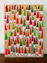 Image 1 of 2025 Christmas Gnomes Original Painting 