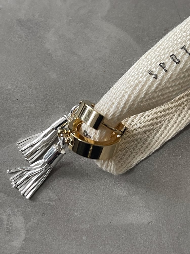 Image of Golden Steel and Silver Swish Bracelet 