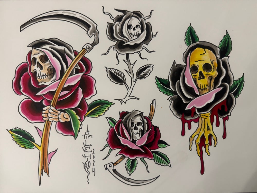 Image of Tim Lehi “Reapers & Wolves #110” Original Art