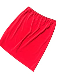 Image 3 of 90's Red Slip Skirt 12
