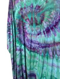 Image 9 of M Long Woven Kimono in Nebula Spiral Ice Dye