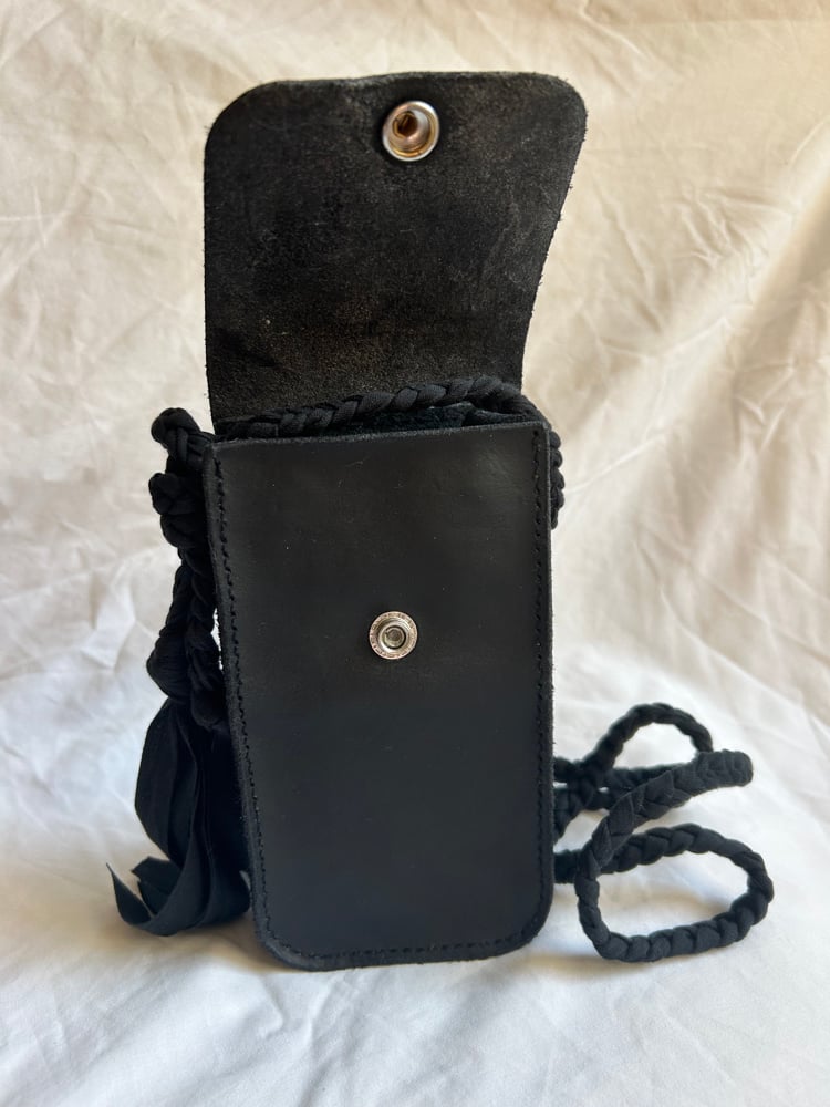 Image of Large hand dyed shoulder pouch