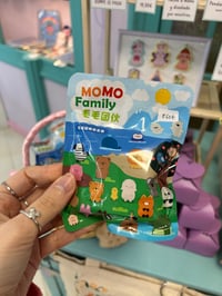 Image 1 of Momo Family Animal Refrigerator Magnet Plush Blind Box