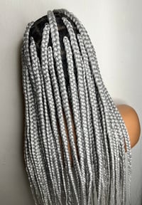 Image 3 of  Box Braid Wig Knotless Wig, Full Lace Braided Wig 