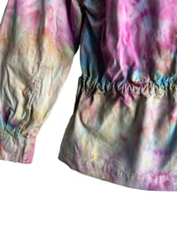 Image 11 of XS Cotton Twill Utility Jacket in Pastel Watercolor Ice Dye