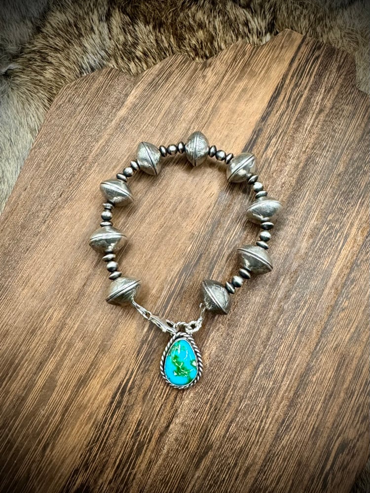 Image of PRE-ORDER: Mercury Dime Bracelet with Charm - Choose your stone!