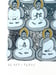 Image of Deep Blue Gradient Buddhas II