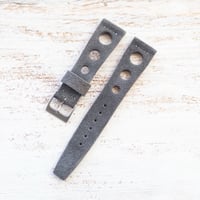 Image 2 of Corfam Style Suede Rally Strap - Grey