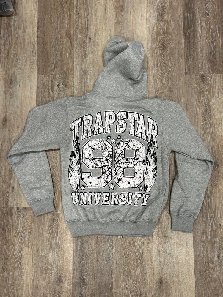 Image of Grey TrapStar University “Puff” Sweatsuit