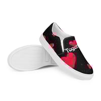 Image 1 of Men’s Valentines slip on canvas shoes