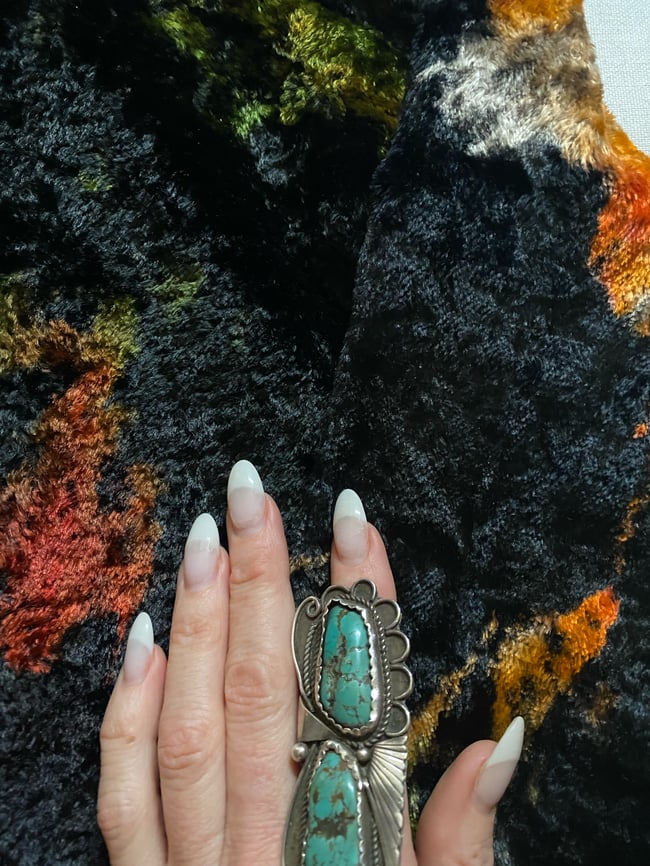 late 60s luxe velvet London boutique mini dress