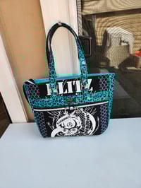 Image 1 of Blitz punk rock leopard shoulder bag