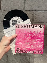 Subhumans– Firing Squad - 1980 7" with pic sleeve