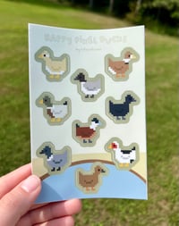 Happy Pixel Ducks Sticker Sheet
