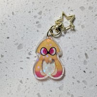 Yellow squid charm