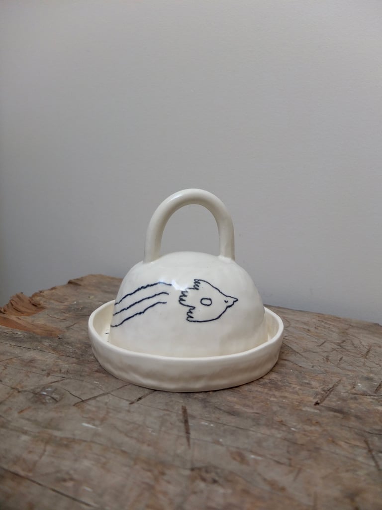 Bird Cage Butter Dish
