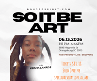 So it be art