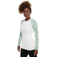 Image 2 of Women's Swirl Sleeves Rash Guard