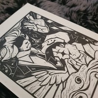 Image 3 of Pumpkin Duo lino print (LIMITED EDITION)