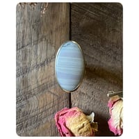 Image 3 of SALE - Grey Serpentine Solid Brass Ring