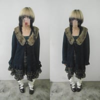 Image 2 of Axes Femme fur collar cardigan