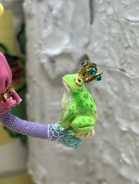 Image 2 of The Frog Prince and Princess, miniature art doll figure