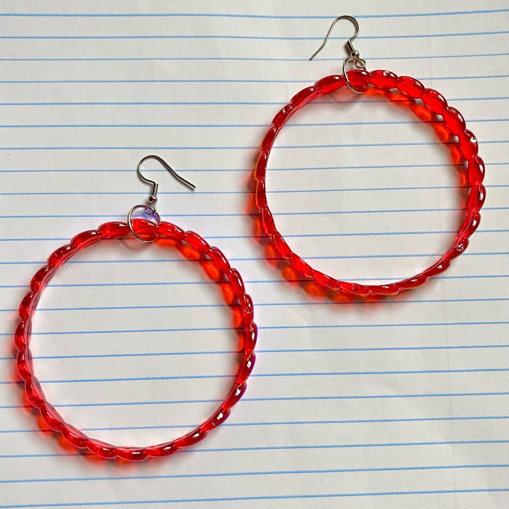 Image of 1/1 Red Heart Nostalgia Hoops 