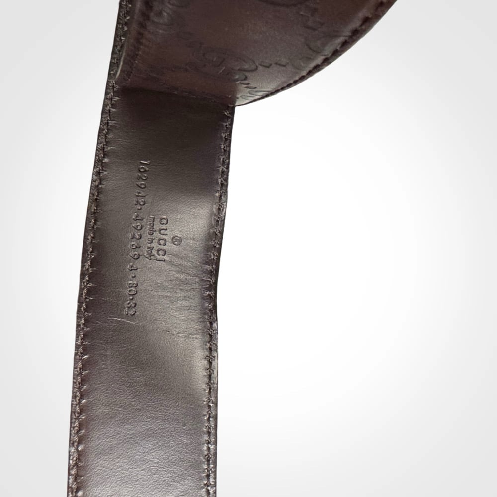Image of Gucci Guccissima Brown Leather Belt