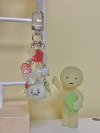 Image 1 of melon soda seal clay keychain