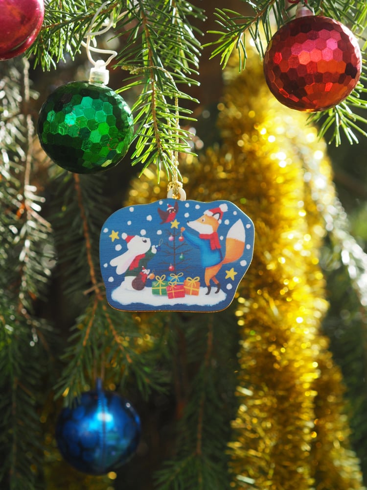Image of The Little Fir Tree - Wooden Bauble 