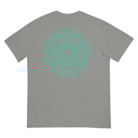 Image 3 of OOO Grey and Black Unisex Heavyweight T-shirt