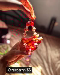 Image 5 of Phone Chains (16mm/20mm beads) - Red