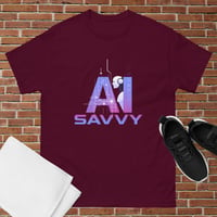 Image 4 of AI Savvy Adult's classic tee