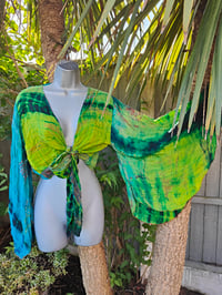 Image 1 of Wanderlust Stevie top Green and yellow upto 14
