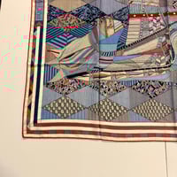 Image 15 of Hermès Cashmere Shawl  "Patchwork Horse" by Nigel Peake 140cm
