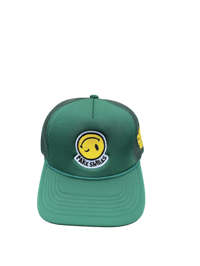 Image 1 of Hunter green trucker hat 