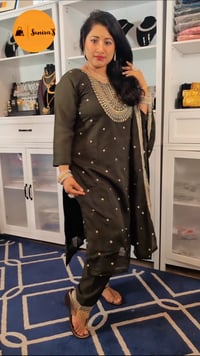 Image 2 of Soft Silk Kurtha Set - Design #12