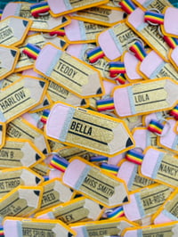 Image 1 of Pencil Book Bag Tag, Keyring