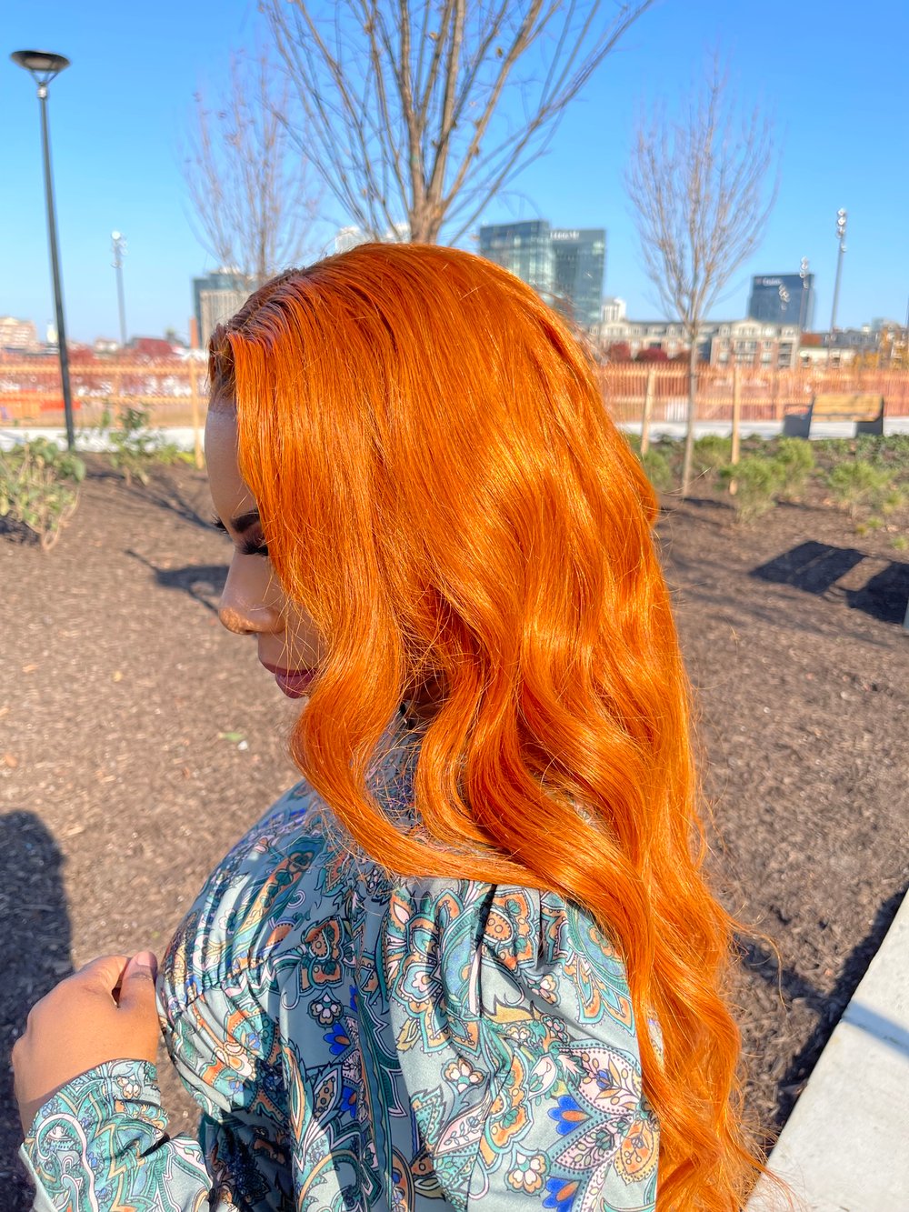 Image of "GINGER SPICE" 24 inch FULLY CUSTOMIZED 13x4 lace front wig 