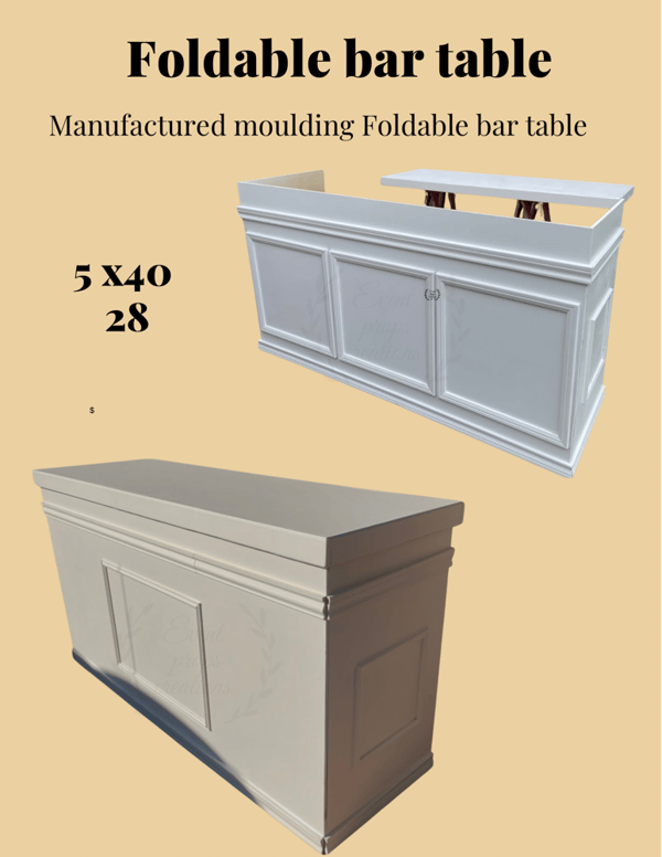 Image of foldable bar table 