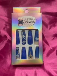 Image 1 of Nails - Long (Blue)
