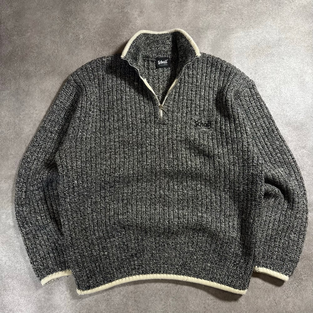 Image of 1990s Schott NYC 1/4 Zip Up, Size Medium