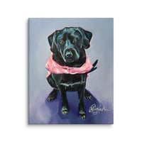 Image 1 of Black Labrador Purple