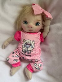 Image 2 of Riley, 13” Soft Sculpture Girl 