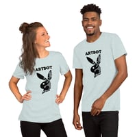 Image 9 of Artbot Playbot in Black Unisex t-shirt