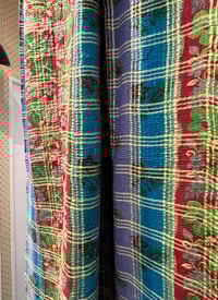 Image 5 of Kantha carreaux et fleurs