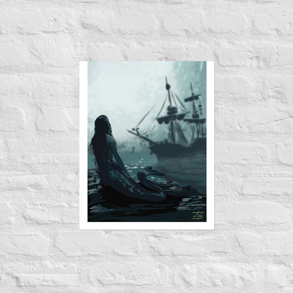 Only the siren sees Poster print