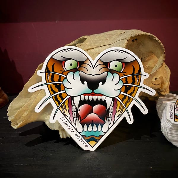 Image of TIGER HEART STICKER